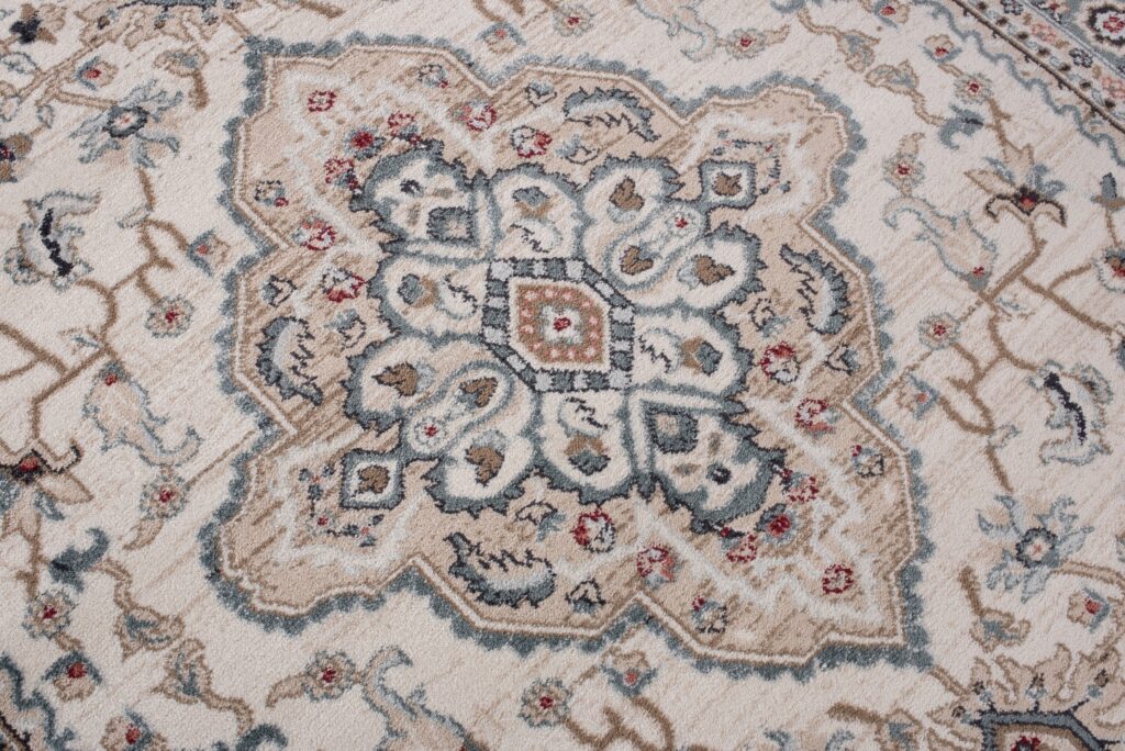 Tapis Colorado Traditionnel Crème Beige Ornamental