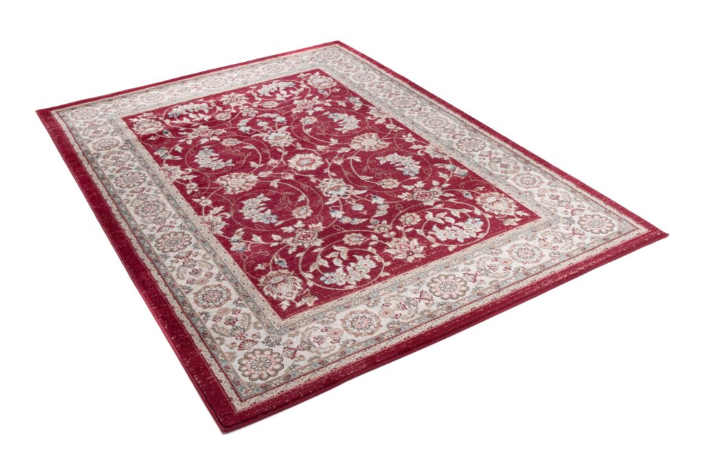 Tapis Colorado Traditionnel Rouge Crème Floral