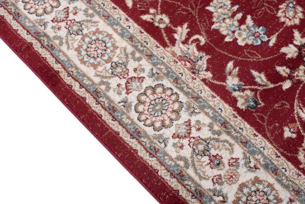 Tapis Colorado Traditionnel Rouge Crème Floral