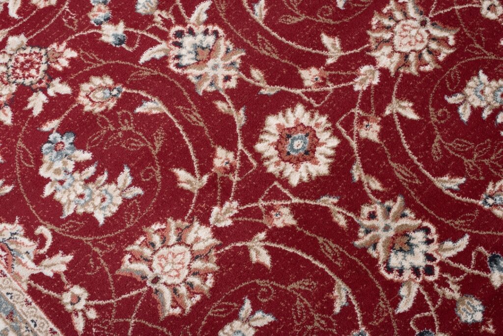 Tapis Colorado Traditionnel Rouge Crème Floral
