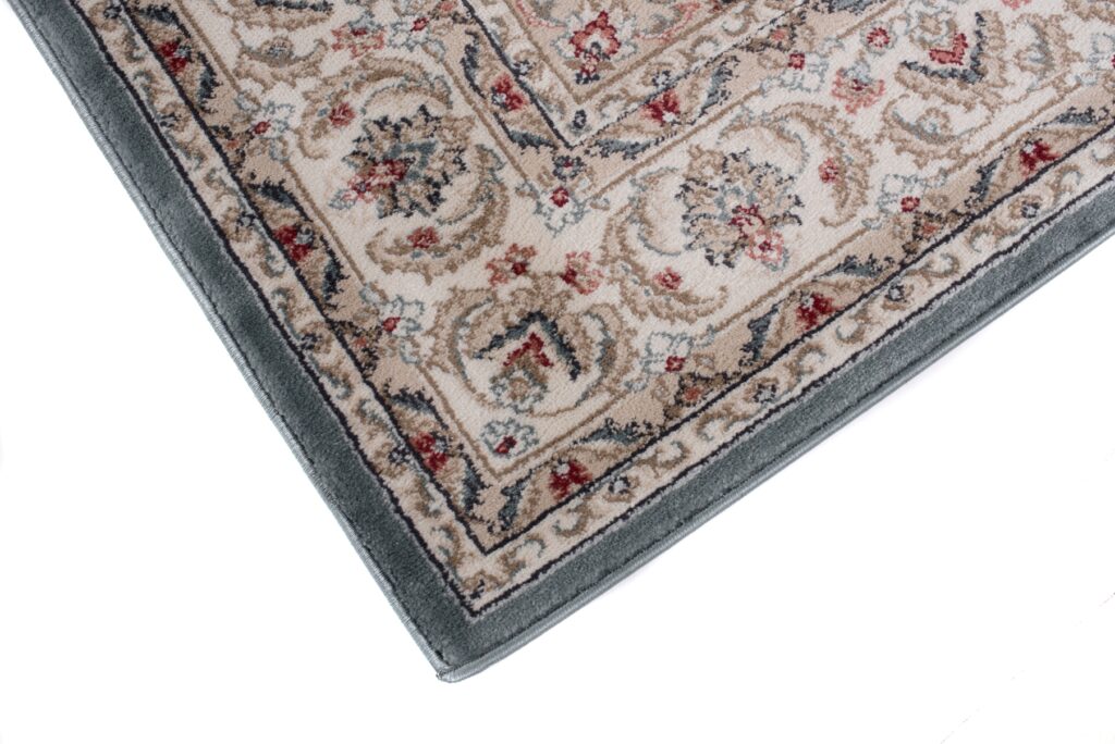 Tapis Colorado Bleu Crème Rouge Traditionnel