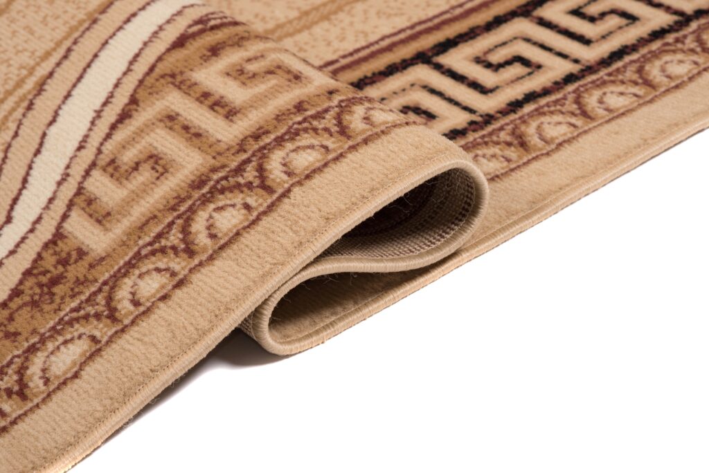 Tapis Atlas Beige Marron Classique Floral