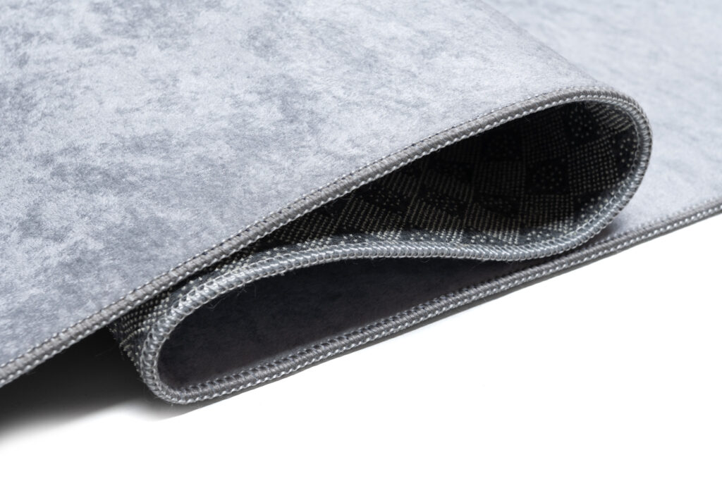Tapis Emma Enfant Gris Jaune Lion Antidérapant