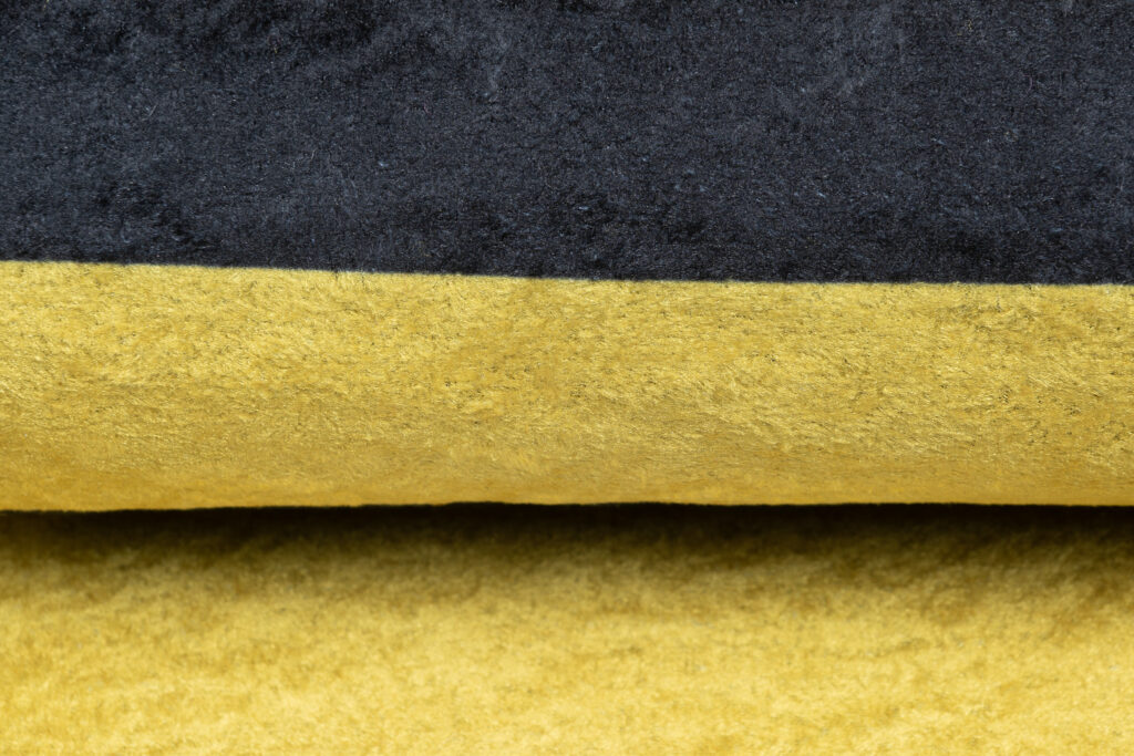 Tapis Emma Enfant Gris Jaune Lion Antidérapant