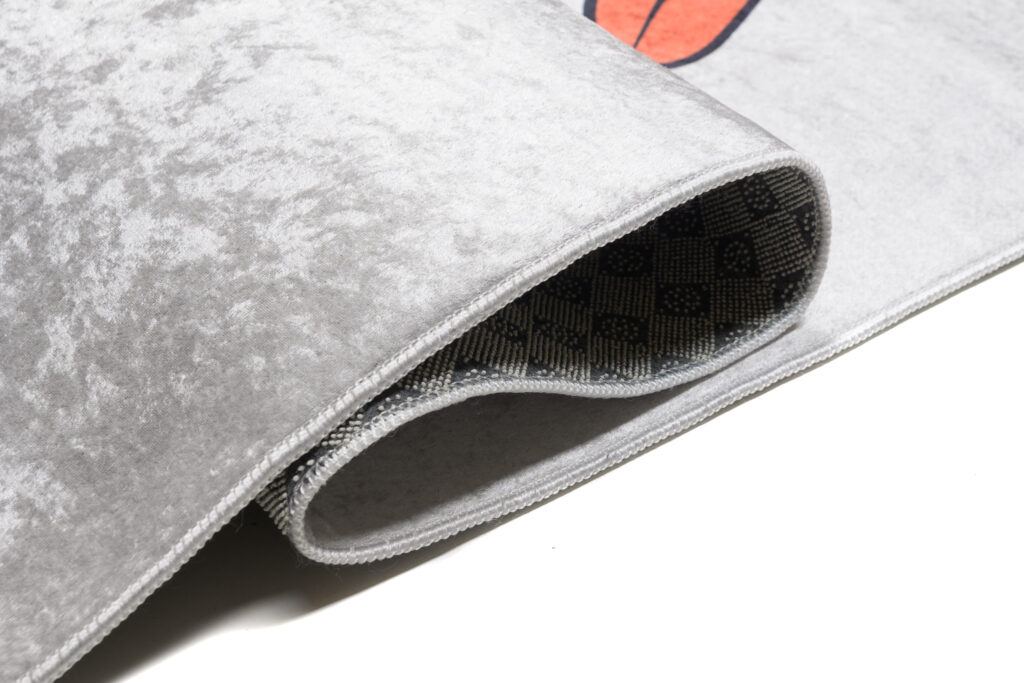 Tapis Emma Enfant Gris Panda Antidérapant