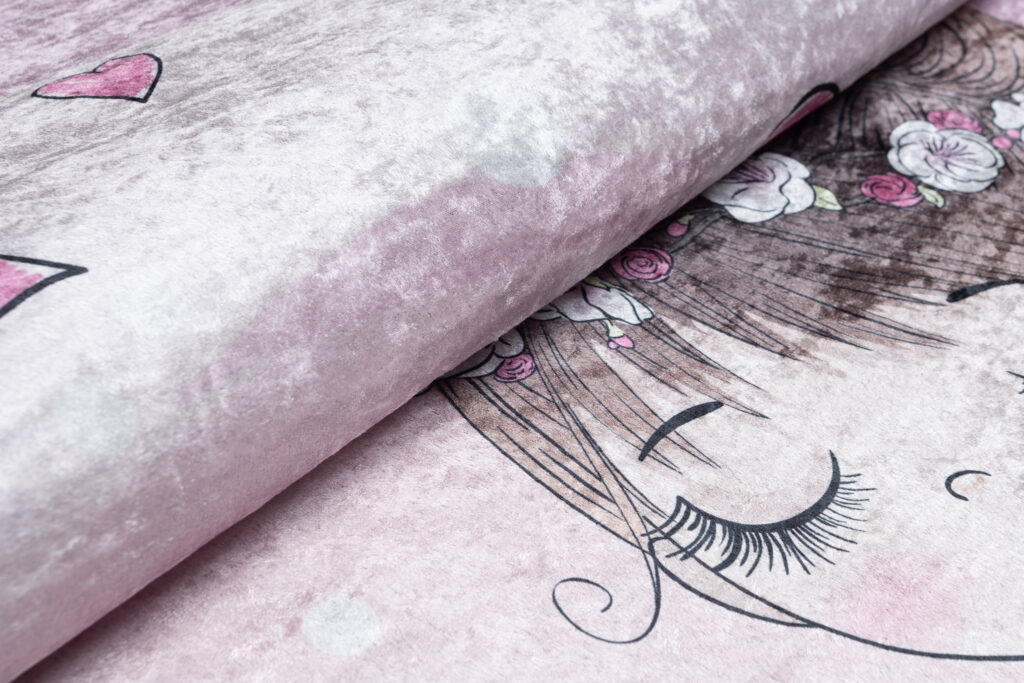Tapis Emma Enfant Rose Ballerine Chat Antidérapant