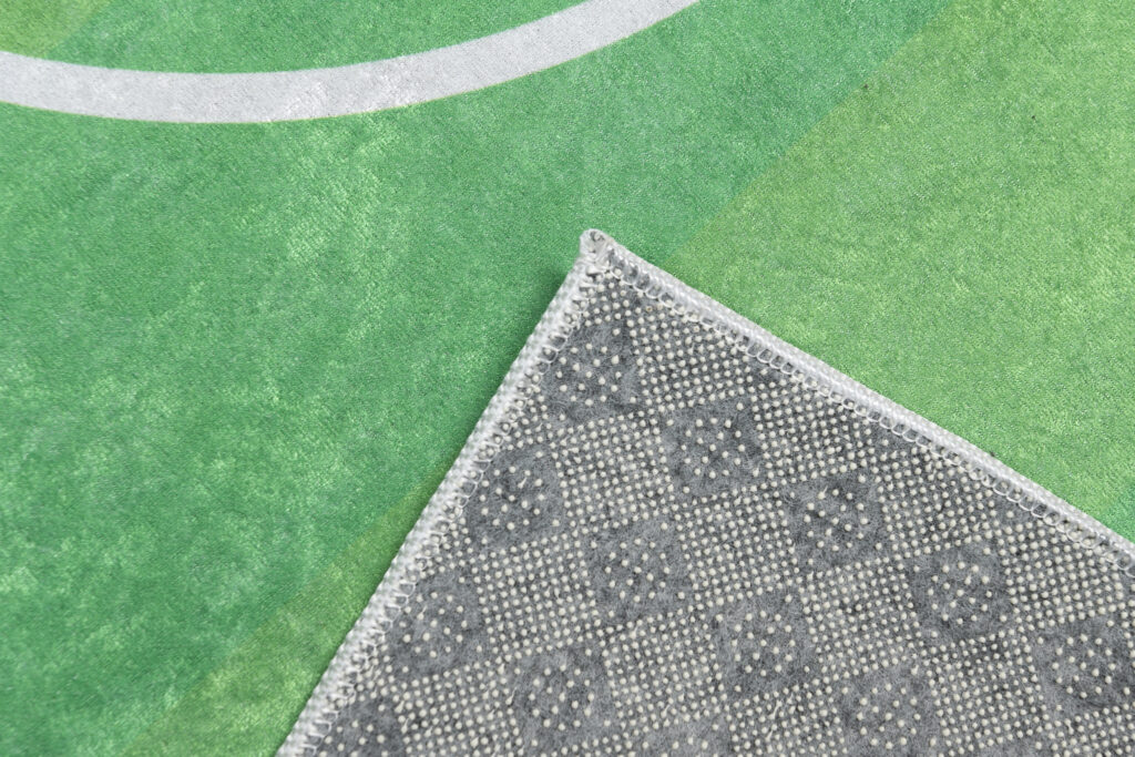 Tapis Emma Antidérapant Lavable Vert Terrain de Sport