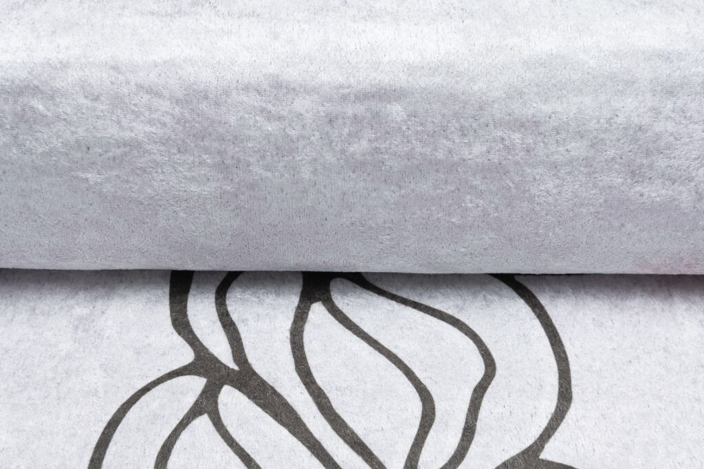 Tapis Emma Enfant Gris Fille Ours en Peluche Antidérapant