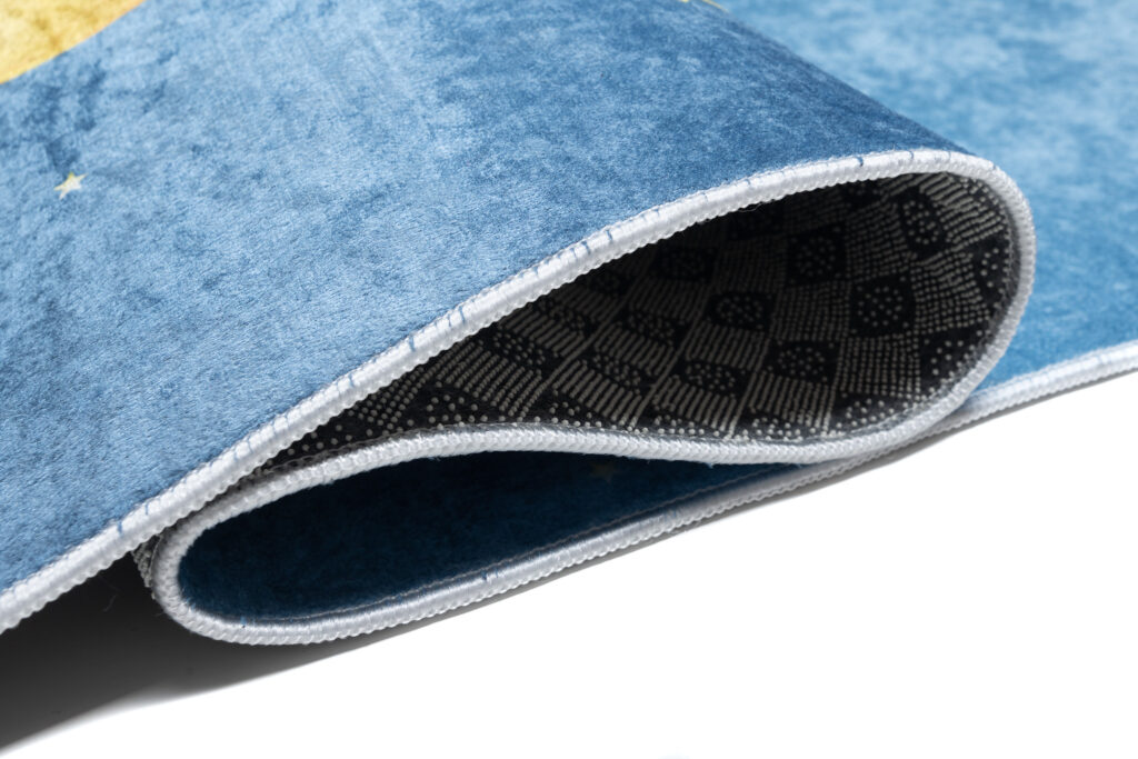 Tapis Emma Enfant Bleu Cosmos Antidérapant