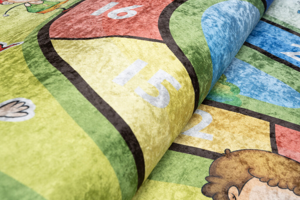 Tapis Emma Enfant Vert Course Antidérapant