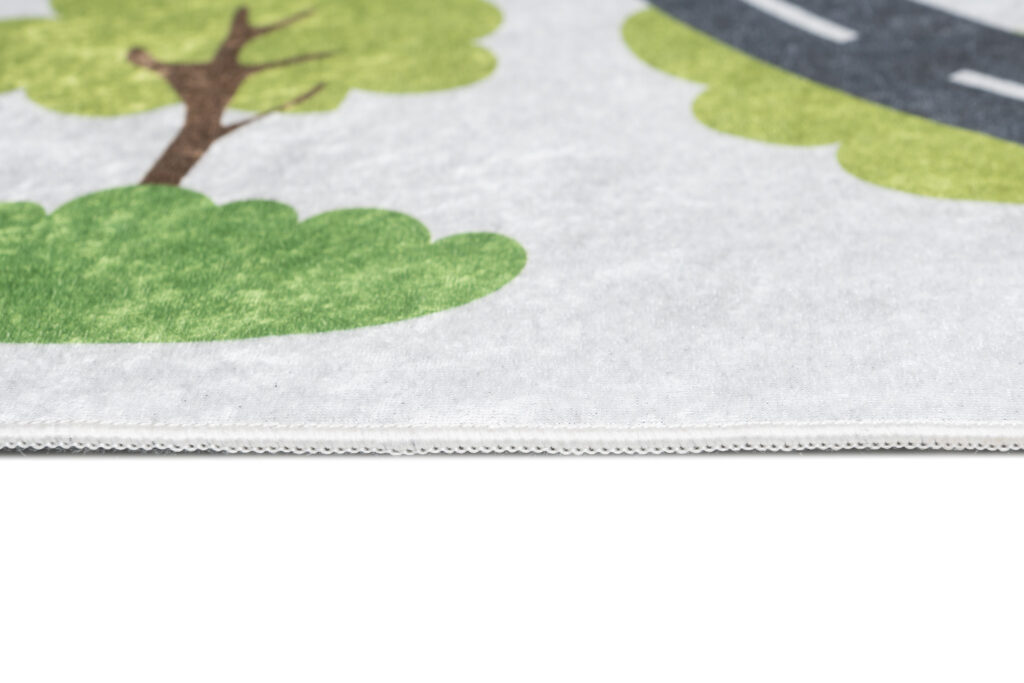 Tapis Emma Antidérapant Lavable Gris Chantier Route