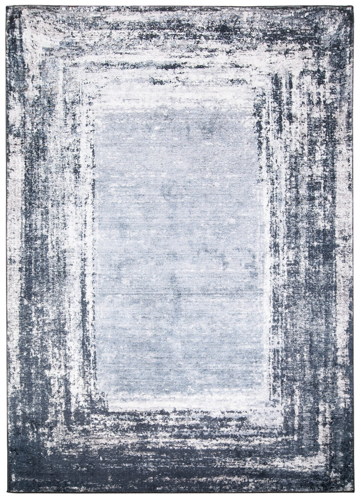 Tapis Toscana Gris Bleu Moucheté Antidérapant