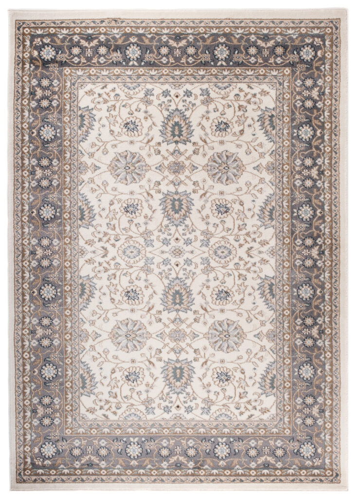 Tapis Colorado Traditionnel Crème Beige Gris