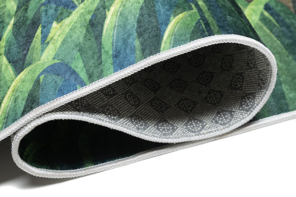 Tapis Emma Antidérapant Lavable Safari Herbe