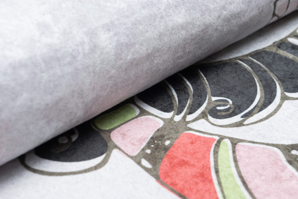 Tapis Emma Enfant Gris Fille Chien Antidérapant