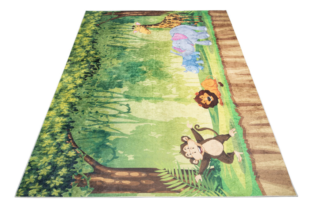 Tapis Emma Antidérapant Lavable Safari Jungle