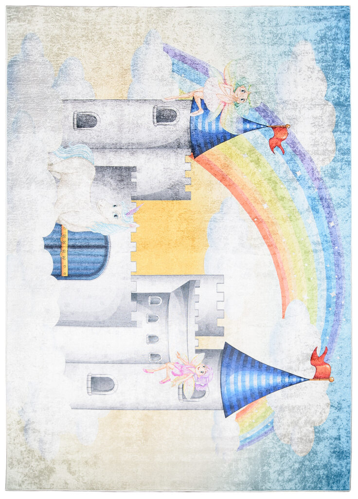 Tapis Emma Enfant Multicolore Château