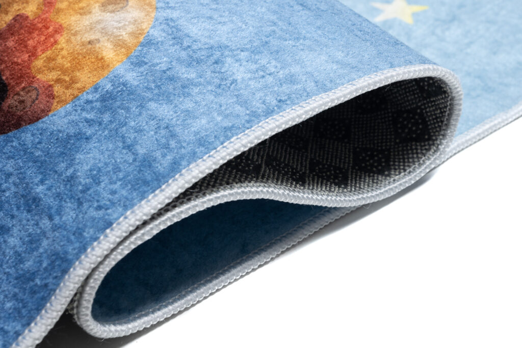 Tapis Emma Enfant Bleu Cosmonaute Antidérapant