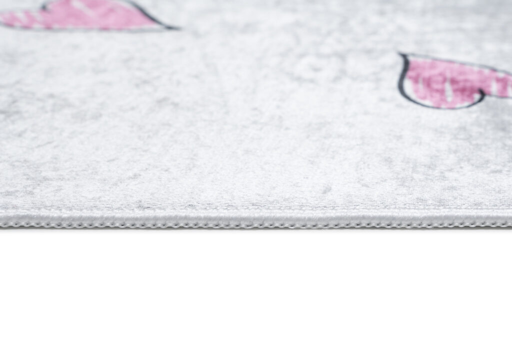 Tapis Emma Enfant Rose Ballerine Chat Antidérapant