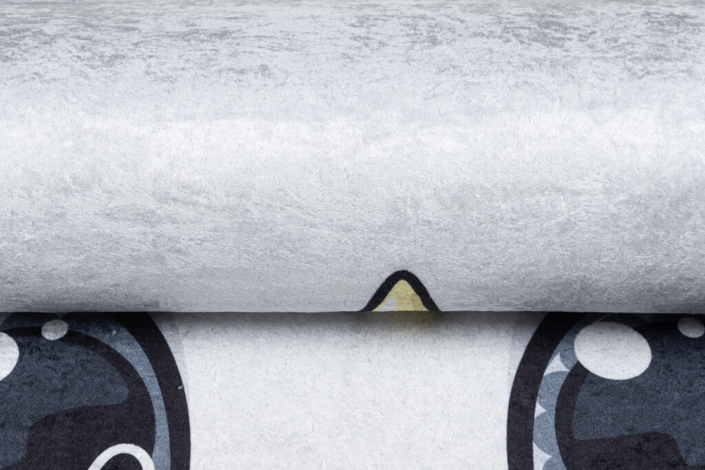 Tapis Emma Enfant Gris Licorne Antidérapant