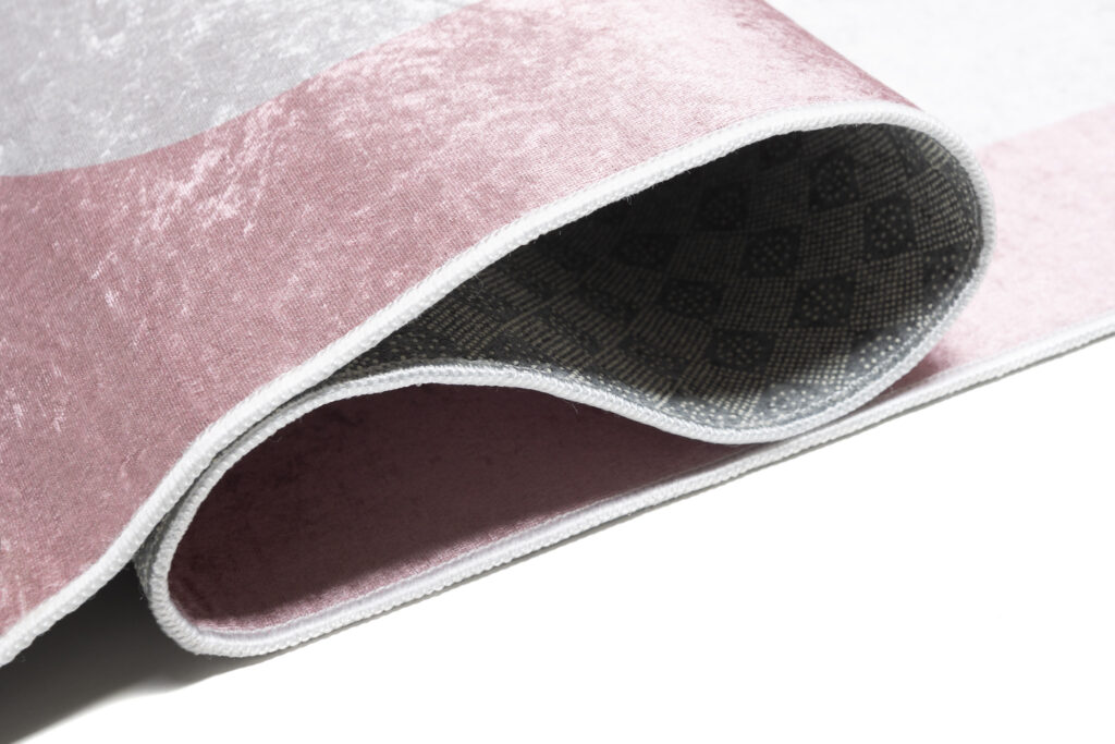 Tapis Emma Antidérapant Lavable Rose Panda