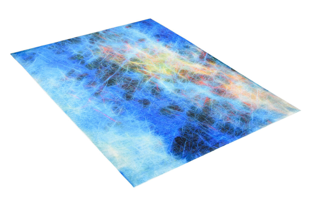 Tapis Toscana Abstrait Toile de Néon Antidérapant
