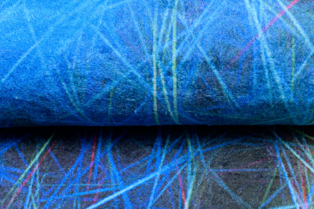 Tapis Toscana Abstrait Toile de Néon Antidérapant