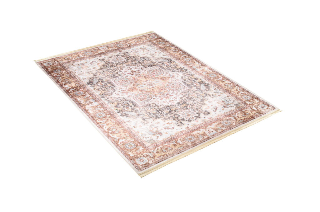 Tapis Victoria à Franges Classique Beige Crème