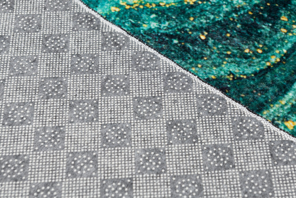 Tapis Toscana Emeraude Or Antidérapant