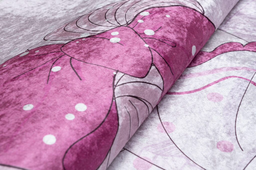 Tapis Emma Enfant Rose Danseuse de Ballet Antidérapant