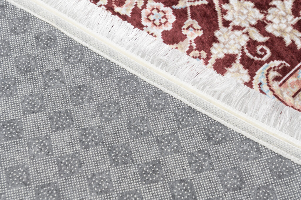 Tapis Victoria à Franges Classique Marron Crème