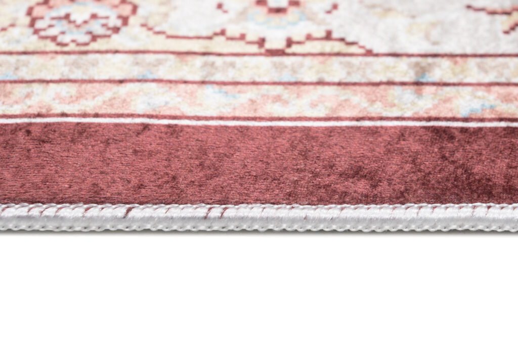 Tapis Victoria à Franges Classique Marron Crème