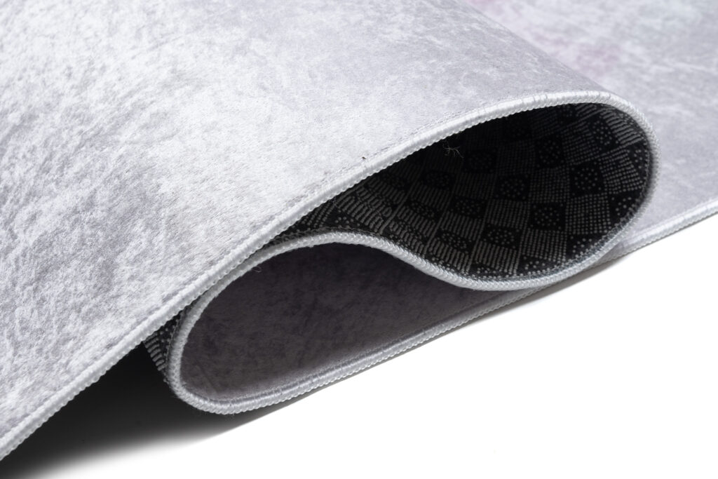 Tapis Emma Enfant Gris Fille Chat Antidérapant