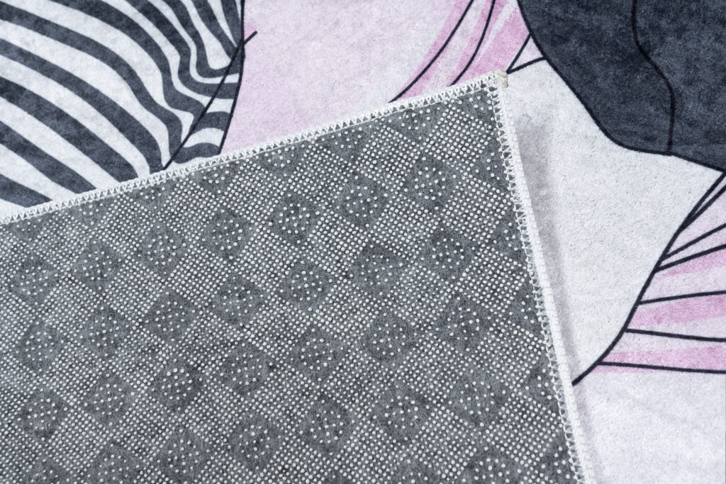 Tapis Emma Enfant Gris Fille Chat Antidérapant