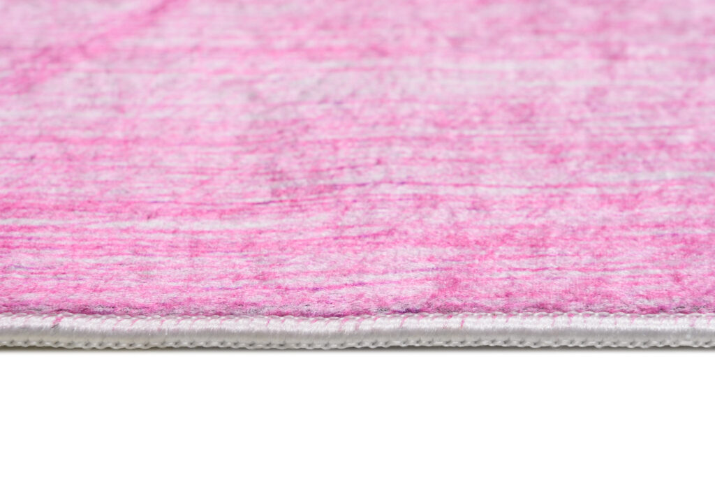 Tapis Toscana Rose Bleu Abstrait Rayures