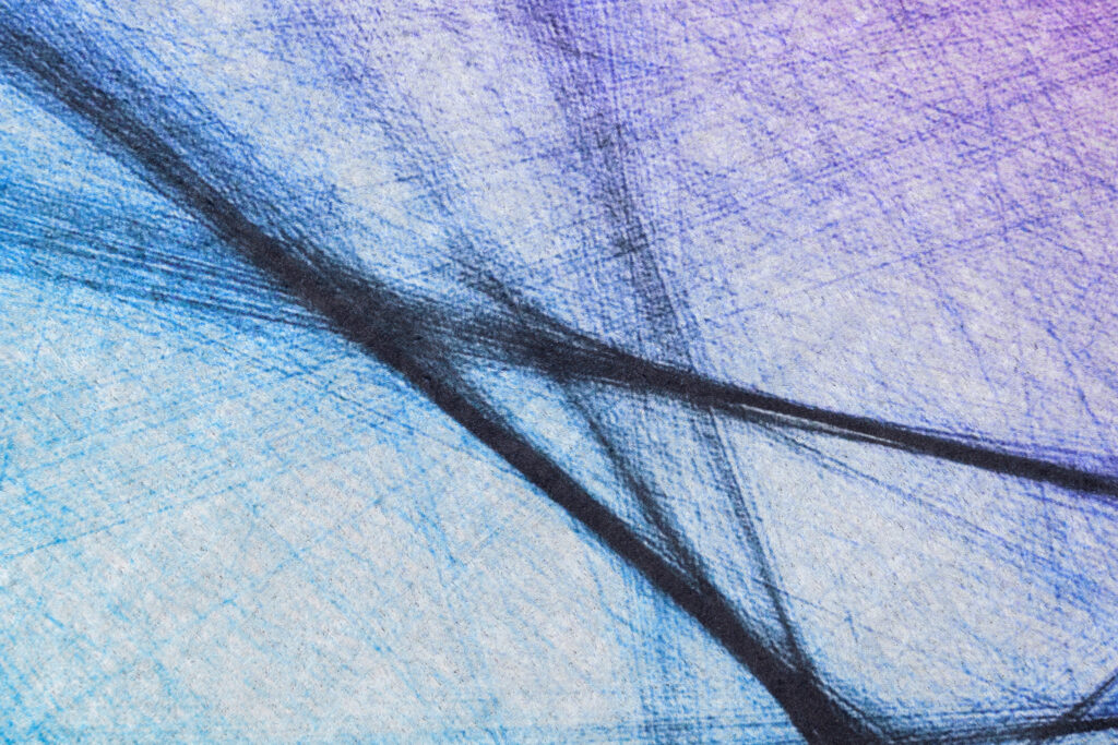 Tapis Toscana Rose Bleu Abstrait Rayures