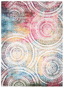 Tapiso Toscana Vintage Multicolore Rosaces Rondes