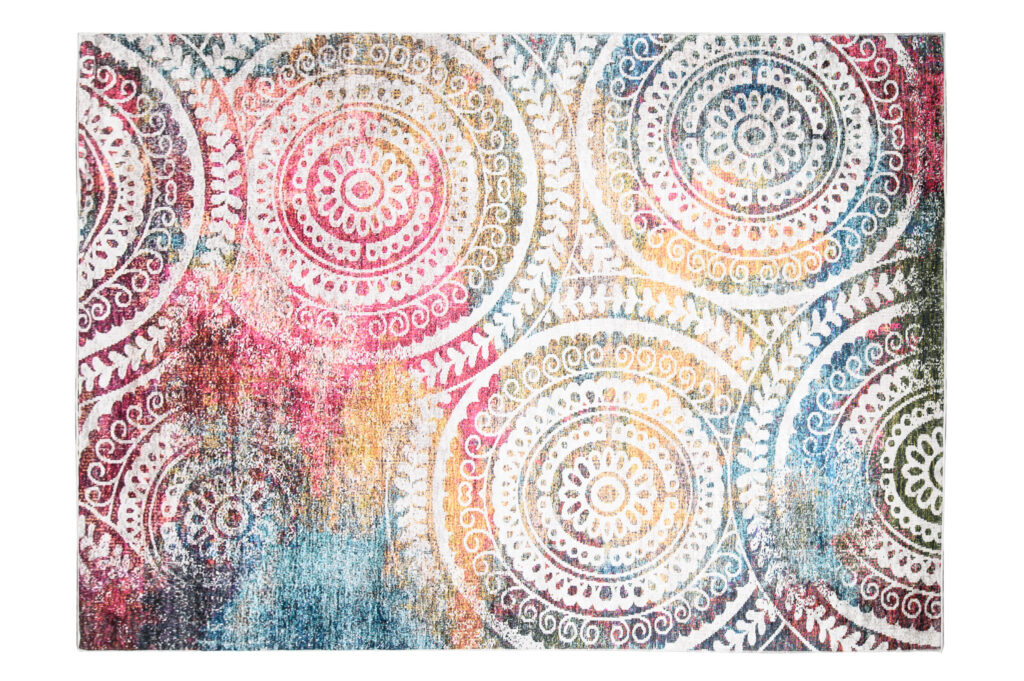Tapiso Toscana Vintage Multicolore Rosaces Rondes