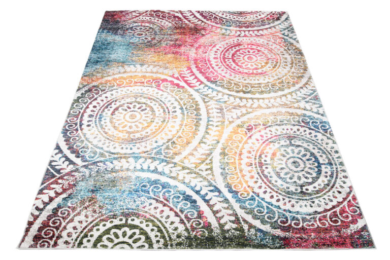 Tapiso Toscana Vintage Multicolore Rosaces Rondes