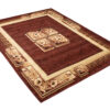 Tapis Atlas Marron Beige Classique Bordure