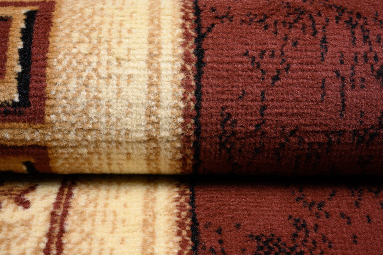 Tapis Atlas Marron Beige Classique Bordure