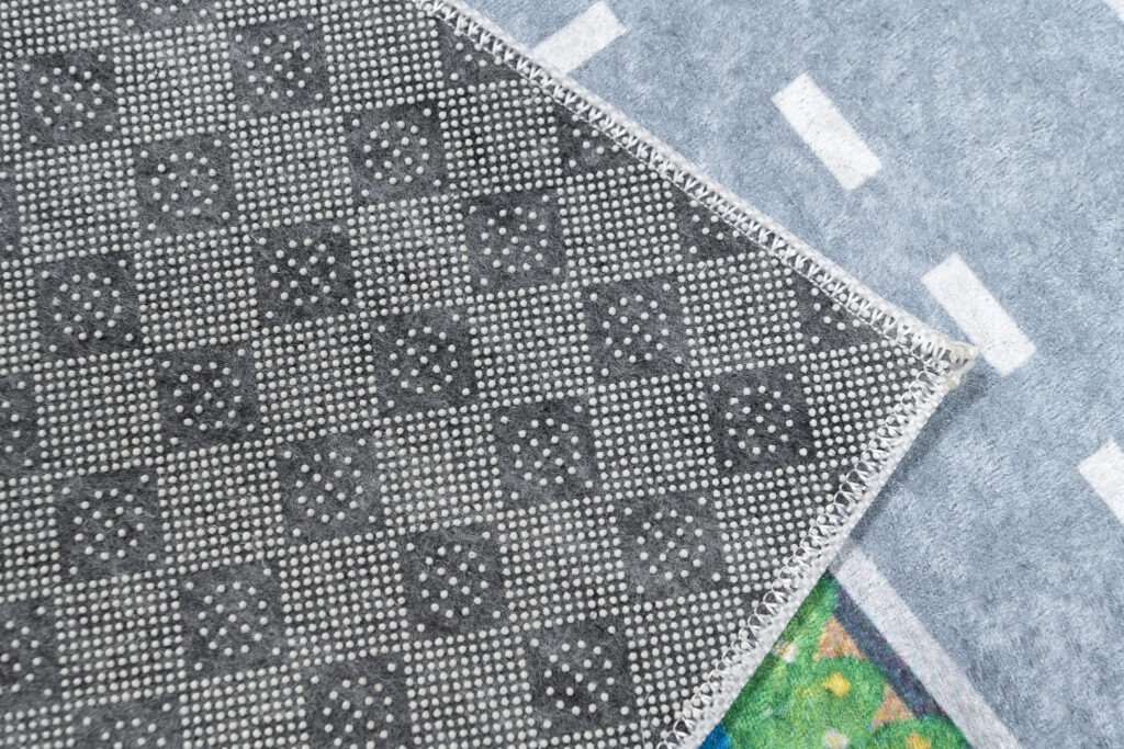 Tapis Emma Antidérapant Lavable Vert Gris Route