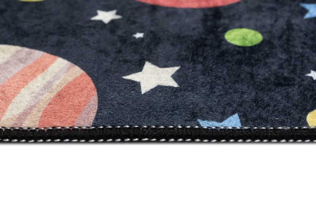 Tapis Emma Enfant Foncé Cosmos Planètes Antidérapant