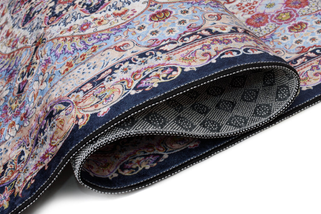 Tapis Victoria à Franges Multicolore Rosace