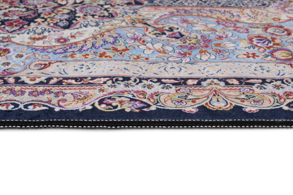 Tapis Victoria à Franges Multicolore Rosace