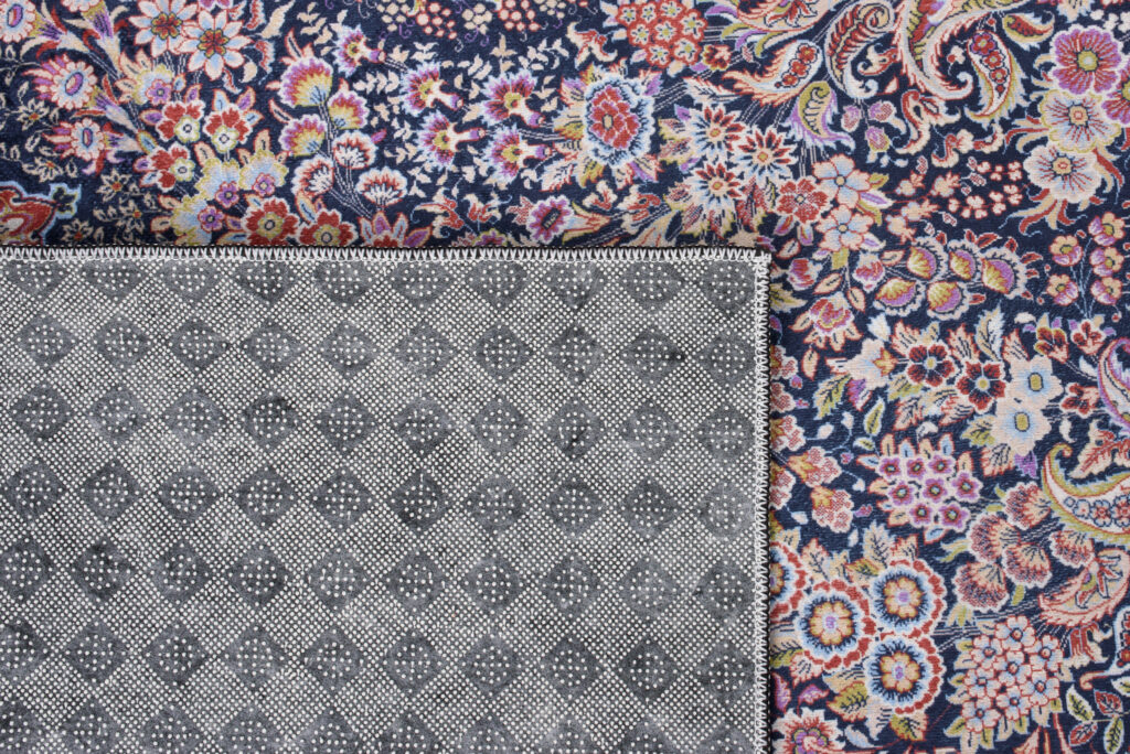 Tapis Victoria à Franges Multicolore Rosace