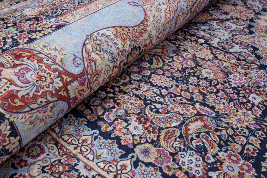 Tapis Victoria à Franges Multicolore Rosace