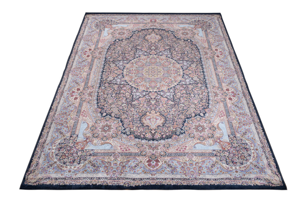 Tapis Victoria à Franges Multicolore Rosace