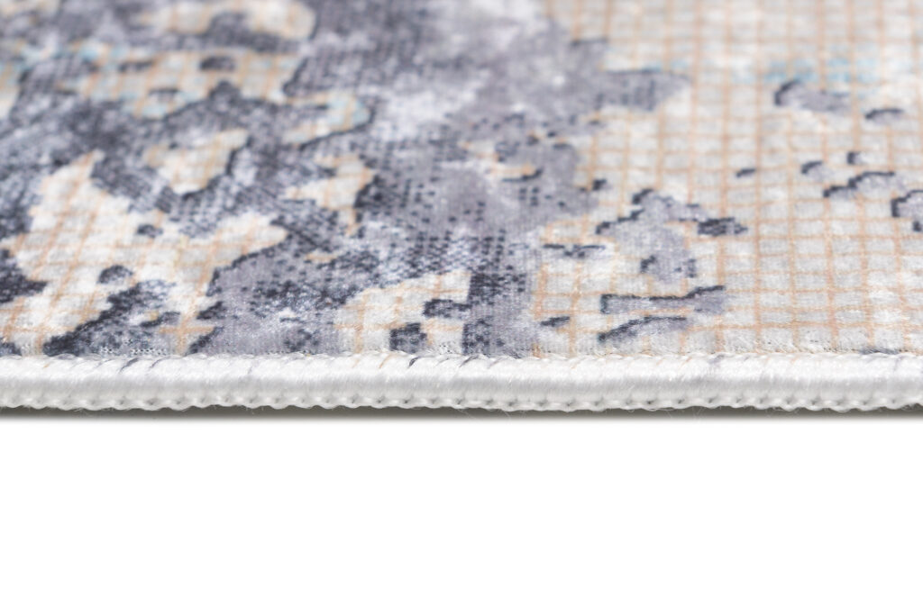 Tapis Toscana Abstrait Bleu Marine Cuivre