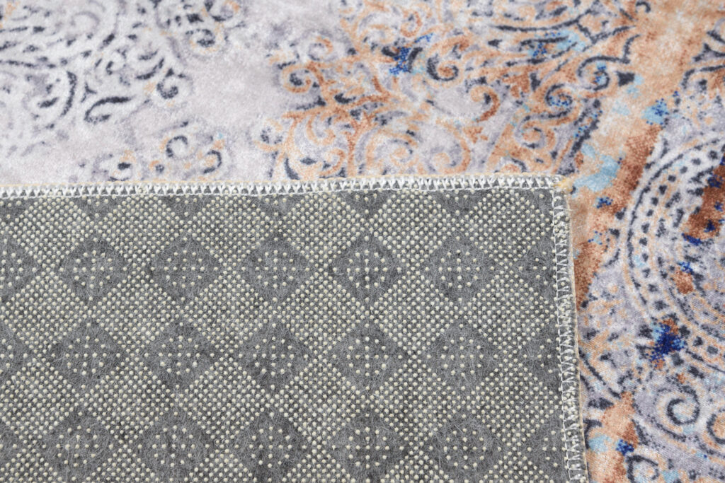 Tapis Victoria Vintage Bleu Marine Cuivre